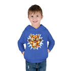 Toddler Hoodie — Playful Jumping Shiba Inu Puppy