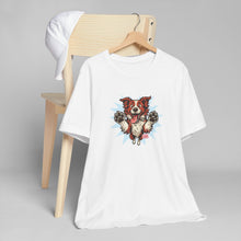 Load image into Gallery viewer, Fun Red and White Border Collie Dog Lover T-Shirt, Cute Pet Tee, Animal Lover Gift, Birthday Present for Dog Moms/Dads