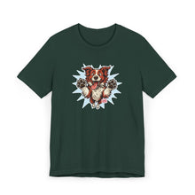 Load image into Gallery viewer, Fun Red and White Border Collie Dog Lover T-Shirt, Cute Pet Tee, Animal Lover Gift, Birthday Present for Dog Moms/Dads