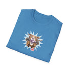 OMG Red Nose Pitbull Unisex Softstyle Shirt - A Happy and Excited Pit Bull on a High Quality Shirt for Dog Lovers