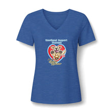 Load image into Gallery viewer, Emotional Support Human - Golden Retriever - Bella Womens V-Neck