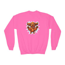 Load image into Gallery viewer, Happy Leaping Cocker Spaniel Sweatshirt | Youth Crewneck