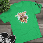 Playful Yellow Labrador Retriever Dog Graphic Tee | Cute Yellow Lab Puppy Paw Print T‑Shirt