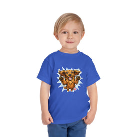 Toddler Tee - Joyful Jumping Dachshund Puppy Graphic