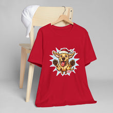 Load image into Gallery viewer, Funny Yellow Labrador Retriever Dog Christmas T-Shirt, Unisex Holiday Tee, Cute Pet Shirt, Dog Lover Gift, Santa Dog Design, Festive Apparel