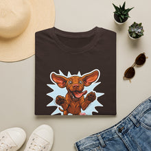 Load image into Gallery viewer, Vizsla Dad Shirt Men, Happy Vizsla Puppy T-Shirt, Excited Running Vizsla Mens Tee, Welcome Home Dog Shirt, Vizsla Lover Gift for Him