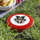 Happy Border Collie Illustration Frisbee | Dog Throwing Disc