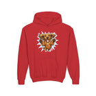 Happy Dachshund Illustration Hoodie | Kids Pullover Sweatshirt