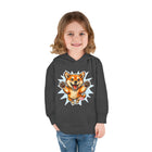 Toddler Hoodie — Playful Jumping Shiba Inu Puppy