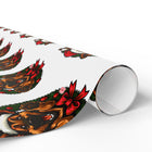 Festive German Shepherd Puppy Wrapping Papers for Special Occasions, Holiday Gift Wrap, GSD Lover Gift Wrap, Christmas Wrapping Paper