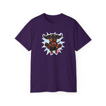 Load image into Gallery viewer, Playful Dachshund Pet Lover's Tee, Dog Lover T-Shirt, Funny Graphic Shirt, Casual Wear, Gift for Dog Parents, Soft Cotton Tee