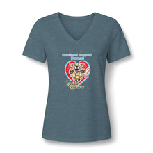 Load image into Gallery viewer, Emotional Support Human - Golden Retriever - Bella Womens V-Neck