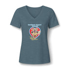 Emotional Support Human - Golden Retriever - Bella Womens V-Neck