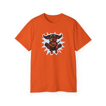 Load image into Gallery viewer, Playful Dachshund Pet Lover's Tee, Dog Lover T-Shirt, Funny Graphic Shirt, Casual Wear, Gift for Dog Parents, Soft Cotton Tee