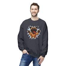 Load image into Gallery viewer, Playful Pug Crewneck Sweatshirt - Cozy Unisex Fleece, Dog Lover Gift, Pet Apparel, Cute Sweatshirt, Fun Dog Design