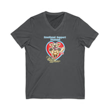 Load image into Gallery viewer, Emotional Support Human - Golden Retriever - Bella Womens V-Neck