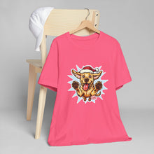 Load image into Gallery viewer, Funny Yellow Labrador Retriever Dog Christmas T-Shirt, Unisex Holiday Tee, Cute Pet Shirt, Dog Lover Gift, Santa Dog Design, Festive Apparel