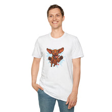 Load image into Gallery viewer, Vizsla Dad Shirt Men, Happy Vizsla Puppy T-Shirt, Excited Running Vizsla Mens Tee, Welcome Home Dog Shirt, Vizsla Lover Gift for Him
