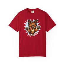 Load image into Gallery viewer, Playful Collie Dog Graphic T-Shirt, Unisex Pet Lover Tee, Casual Wear, Birthday Gift, Collie Lover Apparel, Graphic Tees for Dog Owners