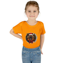 Load image into Gallery viewer, Christmas German Shepherd Puppy Bodysuit for Infants, Cute Baby Outfit, Baby Shower Gift, Infant Christmas Apparel, Adorable  GSD Babywear