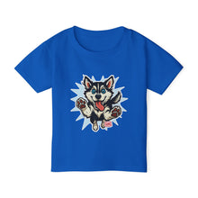 Load image into Gallery viewer, Playful Husky Toddler T-Shirt | Cute Dog Tee for Kids | Fun Gift Idea | Pet Lover's Apparel | Birthday Gift | Everyday Wear