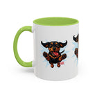 Dachshund Jumping Dog Accent Coffee Mug Cute Wiener Dog Gift (11oz)