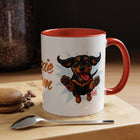 Doxie Mom Coffee Mug | Cute Dachshund Mom Gift (11oz Accent Mug)