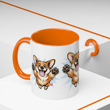Load image into Gallery viewer, Corgi Coffee Mug - Cute Happy Corgi Accent Mug (11oz)