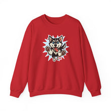 Load image into Gallery viewer, Adorable Husky Sweatshirt | Cozy Unisex Crewneck | Perfect Gift for Dog Lovers | Casual Wear, Indoor Relaxation, Birthday, Christmas