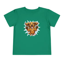 Load image into Gallery viewer, Toddler Tee - Joyful Jumping Dachshund Puppy Graphic