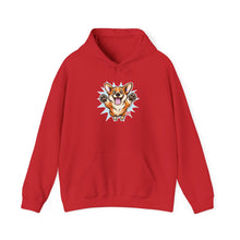 Load image into Gallery viewer, Happy Corgi Jumping hoodie | Cute Dog Illustration Hoodie