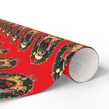 Load image into Gallery viewer, Festive Christmas Pug Wrapping Paper