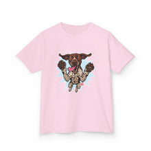 Load image into Gallery viewer, Playful German Shorthaired Pointer Dog Graphic Kids Tee