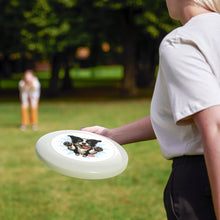Load image into Gallery viewer, Happy Border Collie Illustration Frisbee | Dog Throwing Disc
