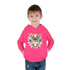 Happy Jumping Chihuahua Toddler Hoodie | Cute Dog Paw Print Design