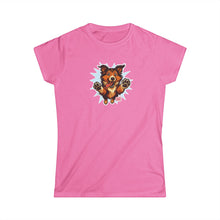 Load image into Gallery viewer, Fun Collie Dog Graphic Women's Softstyle Tee, Pet Lover Shirt, Cute Animal T-Shirt, Gift for Dog Moms, Casual Wear