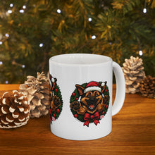 Load image into Gallery viewer, Festive  German Shepherd Dog Lover Ceramic Mug | Christmas Gift, Holiday Decor, Pet Lover's Mug, Cute GSD Cup, Coffee Tea Mug