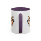 Excited Leaping Corgi  Accent Coffee Mug - Cute Dog Lover Gift (11oz)
