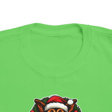 Load image into Gallery viewer, Toddler's Christmas German Shepherd Puppy Tee | Cute Holiday Shirt, Toddler GSD Dog xmas, Kids Holiday Apparel, Winter Fashion, Santa Tee