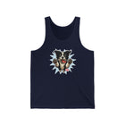Cute Border Collie Dog Graphic Unisex Jersey Tank Top, Casual Summer Top, Pet Lover Gift, Dog Mom Apparel, Animal Lovers Clothing