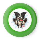 Happy Border Collie Illustration Frisbee | Dog Throwing Disc