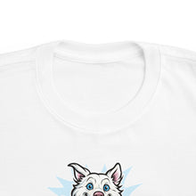 Load image into Gallery viewer, Happy Jumping Husky Toddler Tee | Cute Dog Paw Print