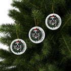 Festive Boston Terrier Ceramic Ornaments, Personalized Dog Holiday Keepsakes, Christmas Decor, Unique Gift for Dog Lovers