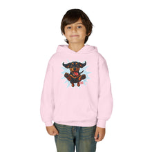 Load image into Gallery viewer, Youth Hoodie with Playful Dachshund Dog Design, Cozy Sweatshirt for Animal Lovers, Fun Pet Apparel, Gift for Kids, Perfect for Casual Wear