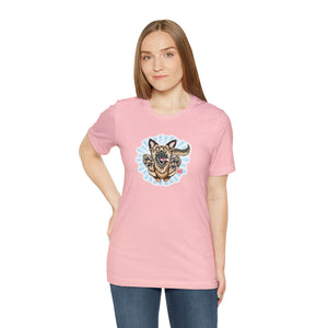 Happy German Shepherd Unisex Jersey Short Sleeve Tee