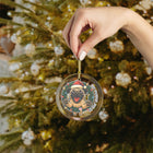Joyful Pug My - First Christmas Glass Ornament