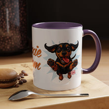 Load image into Gallery viewer, Doxie Mom Coffee Mug | Cute Dachshund Mom Gift (11oz Accent Mug)