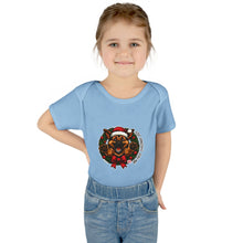 Load image into Gallery viewer, Christmas German Shepherd Puppy Bodysuit for Infants, Cute Baby Outfit, Baby Shower Gift, Infant Christmas Apparel, Adorable  GSD Babywear