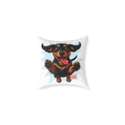 Playful Happy Dachshund Pillow , Multiple size options, Dachshund Lover Gift