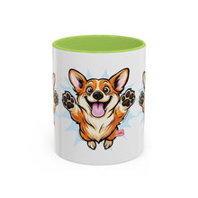 Load image into Gallery viewer, Corgi Coffee Mug - Cute Happy Corgi Accent Mug (11oz)